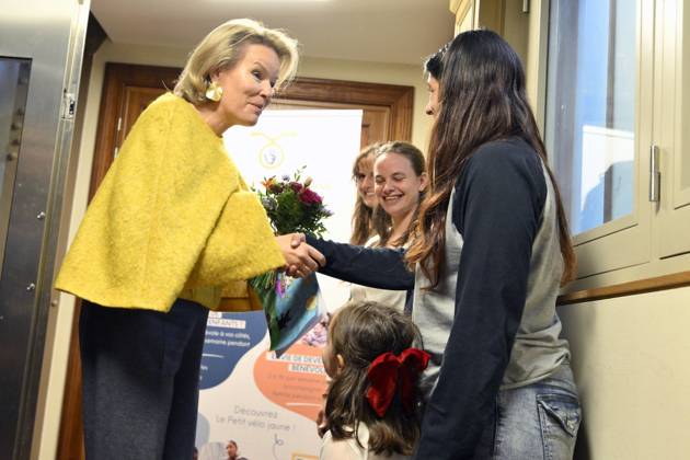 Queen Mathilde Visits Winners Of the 2026 Queen Mathilde Prize BRUSSELS, BELGIUM - OCTOBER 08: Queen Mathilde of Belgium pictured visiting two organizations that won the 2026 Queen Mathilde Prize : « le Petit Vélo Jaune », on October 08, 2026 in Brussels, Belgium, 08 10 2026 Brussels Belgium  Copyright: xPhilipxReynaersx