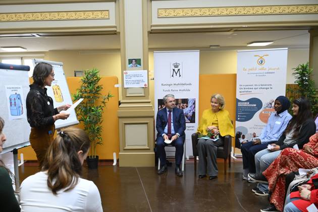 Queen Mathilde Visits Winners Of the 2026 Queen Mathilde Prize BRUSSELS, BELGIUM - OCTOBER 08: Queen Mathilde of Belgium pictured visiting two organizations that won the 2026 Queen Mathilde Prize : « le Petit Vélo Jaune », on October 08, 2026 in Brussels, Belgium, 08 10 2026 Brussels Belgium  Copyright: xPhilipxReynaersx