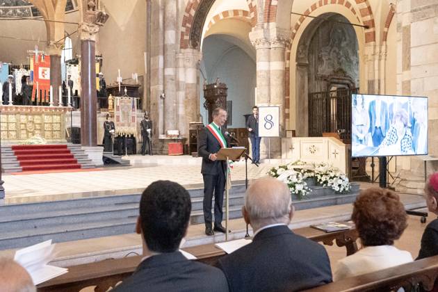 IPA89429965 - Milan, October 8, 26, Basilica of Sant™Ambrogio, Eucharistic celebration marking the 25th anniversary of the Linate plane crash Pictured: Milan Mayor Giuseppe Sala Copyright: xGiuliaxSciaccax xGiuliaxSciaccax IPA89429965
