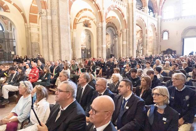 IPA89429966 - Milan, October 8, 26, Basilica of St. Ambrose, Eucharistic celebration marking the 25th anniversary of the Linate plane crash Copyright: xGiuliaxSciaccax xGiuliaxSciaccax IPA89429966
