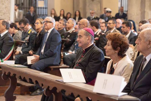 IPA89429972 - Milan, October 8, 26, Basilica of St. Ambrose, Eucharistic celebration marking the 25th anniversary of the Linate plane crash Pictured: Mario Delpini, Archbishop of Milan Copyright: xGiuliaxSciaccax xGiuliaxSciaccax IPA89429972
