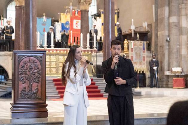 IPA89429976 - Milan, October 8, 1926, Basilica of St. Ambrose, Eucharistic celebration marking the 25th anniversary of the Linate plane crash Copyright: xGiuliaxSciaccax xGiuliaxSciaccax IPA89429976