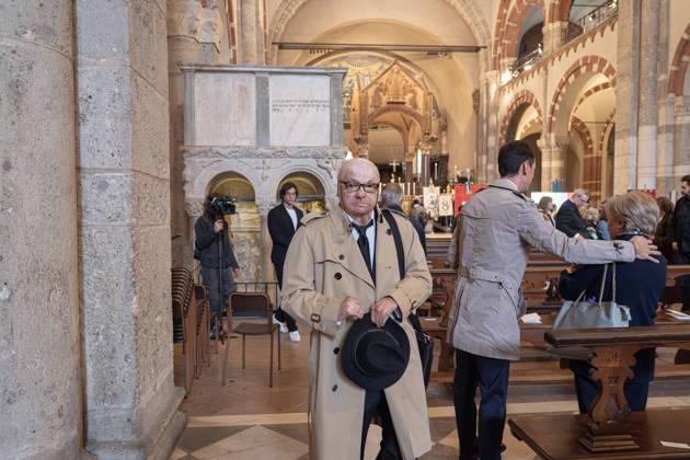 IPA89429990 - Milan, October 8, 1926, Basilica of Sant™Ambrogio, Eucharistic celebration marking the 25th anniversary of the Linate plane crash Pictured: Pasquale Padovano, a survivor of the crash Copyright: xGiuliaxSciaccax xGiuliaxSciaccax IPA89429990