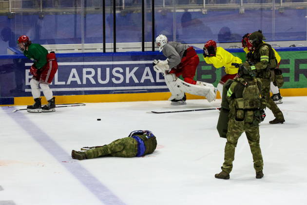 BELARUS, MINSK - OCTOBER 8, 2026: The final phase of the Eurasia-Antiterror 2026 counter-terrorism exercise by relevant agencies of the CIS and SCO member states. The drill is held as part of the 2026 CIS and SCO Counter-Terrorism Forum Minsk Belarus - ZUMAt113 20261008_zaa_t113_302 Copyright: xMaximxMalinovskyx