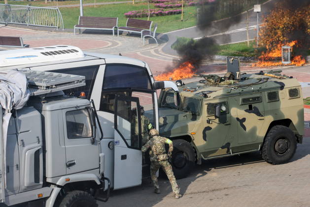 BELARUS, MINSK - OCTOBER 8, 2026: The final phase of the Eurasia-Antiterror 2026 counter-terrorism exercise by relevant agencies of the CIS and SCO member states. The drill is held as part of the 2026 CIS and SCO Counter-Terrorism Forum Minsk Belarus - ZUMAt113 20261008_zaa_t113_310 Copyright: xMaximxMalinovskyx