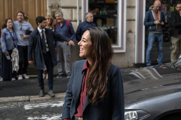 IPA89429519 - Senator Licia Ronzulli arriving at the Teatro Sistina for the celebrations marking the 150th anniversary of the *Corriere della Sera*, in Rome, Italy, on October 8, 2026. Flavio Brancaleone Fotogramma Copyright: xFLAVIO_BRANCALONEx xx IPA89429519