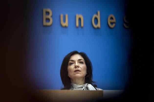 Katherina Reiche, Federal Minister of Economic Affairs and Energy, presents the federal government s Fall 2026 Economic Forecast at a federal press conference in Berlin on October 8, 2026, Berlin, Germany Copyright: xYonaxElsnerx