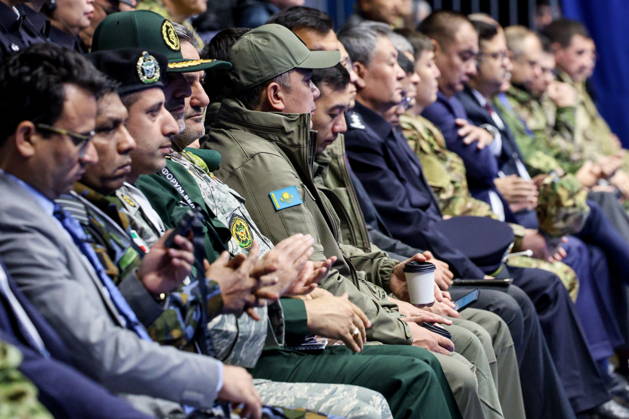 BELARUS, MINSK - OCTOBER 8, 2026: A meeting before the final phase of the Eurasia-Antiterror 2026 counter-terrorism exercise by relevant agencies of the CIS and SCO member states. The drill is held as part of the 2026 CIS and SCO Counter-Terrorism Forum Minsk Belarus  - ZUMAt113 20261008_zaa_t113_362 Copyright: xMaximxMalinovskyx