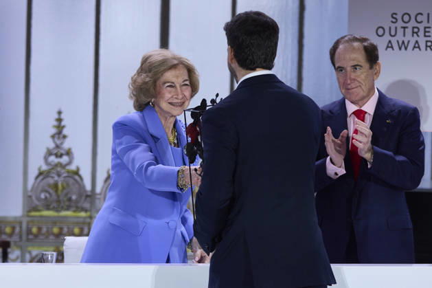 October 8, 2026, Madrid, Madrid, Spain: QUEEN SOFIA and Guillermo Gauna-Vivas attend Mapfre Foundation Social awards Madrid Spain - ZUMAc260 20261008_zep_c260_013 Copyright: xMikexChicorrox