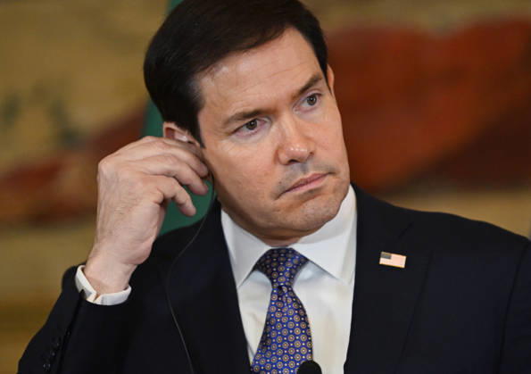 Marco Rubio - Paulo Rangel joint press conference in Lisbon LISBON, PORTUGAL - OCTOBER 8: US Secretary of State Marco Rubio and Portugal s Foreign Minister Paulo Rangel (not seen) give a joint press conference at the Necessidades Palace, the Portuguese foreign ministry, in Lisbon on October 8, 2026. Zed Jameson Anadolu Lisbon Portugal. Editorial use only. Please get in touch for any other usage. Copyright: x2026xAnadoluxZedxJamesonx