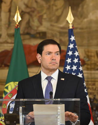 US Secretary of State Marco Rubio visits Portugal LISBON, PORTUGAL - OCTOBER 8: US Secretary of State Marco Rubio and Portuguese Foreign Minister Paulo Rangel (not seen) hold a joint press conference at the Necessidades Palace, home to Portugal s Foreign Ministry, in Lisbon, Portugal, on October 8, 2026. Zed Jameson Anadolu Lisbon Portugal. Editorial use only. Please get in touch for any other usage.  Copyright: x2026xAnadoluxZedxJamesonx