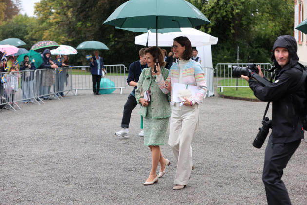 Queen Silvia of Sweden Visits Mainau Island, Konstanz, Mainau, October 8, 2026 Her Majesty Queen Silvia of Sweden visits Mainau Island near Konstanz in Baden-Württemberg, Germany Copyright: xMatthiasxGränzdörferx