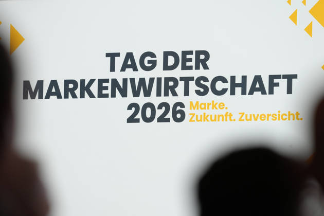 Brand Economy Day 2026: Author and speaker Stefan Kolev on stage during his keynote address at Brand Economy Day 2026, Berlin, October 8, 2026, Berlin, Berlin, Germany