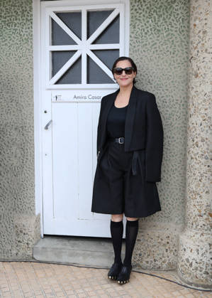 Amira Casar at the unveiling of her beach cabana during the 37th Dinard British and Irish Film Festival, France, on October 8, 2026. Denis Guignebourg, Bestimage. 37th Dinard British Irish Film Festival on October 8, 2026, in Dinard, France. Dinard, France Copyright: xDenisxGuignebourgx xBestimagexDenisxGuignebourgx xBestimagex