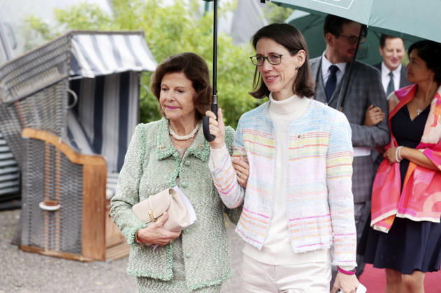 Queen Silvia of Sweden and Countess Bettina Bernadotte at the Mentor Foundation’s anniversary celebration on Mainau Island, Mainau, October 8, 2026 Foto:xAgenturxWehnertx xGränzdörferx xFuturexImagex silvia_6034