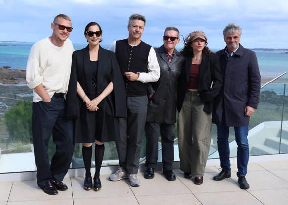 The jury—Ben Hardy, Zoe Adjani, Stephen Wooley, Amira Casar, and Thibault de Montalembert—at the Emeria Hotel during the 37th Dinard British and Irish Film Festival, France, on October 8, 2026. Denis Guignebourg Bestimage 37th Dinard British Irish Film Festival on October 8, 2026, in Dinard, France. Dinard, France Copyright: xDenisxGuignebourgx xBestimagexDenisxGuignebourgx xBestimagex