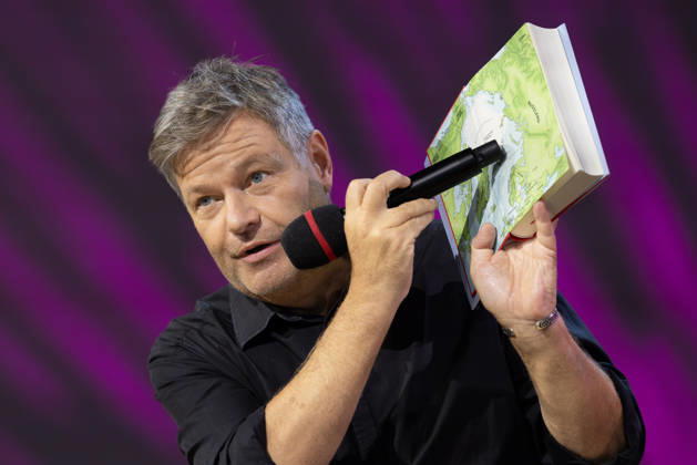 Frankfurt Book Fair 2026: Robert Habeck presents his new book, *Arctic Meltdown*, on the literature stage hosted by ARD, ZDF, and 3sat; Frankfurt am Main, Hesse, Germany; Messegelände