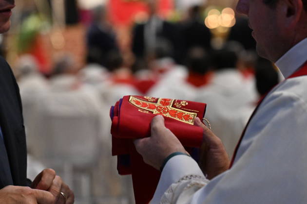 IPA89434038 - Italy, Rome, Vatican, October 8, 2026: Pope Leo XIV celebrates Holy Mass for the academic year at the Pontifical Universities in St. Peter s Basilica in the Vatican. Photograph by ALESSIA GIULIANI Catholic Press Photo Copyright: xx xAlessiaxGiuliani Catholipressphox IPA89434038