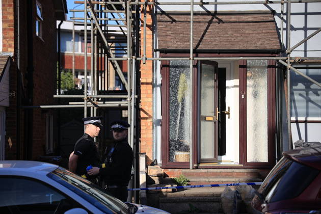 October 8, 2026, Borough Green, Kent, UK: Borough Green, UK. Emergency services at the scene in Borough Green, Kent, where three people have been injured in a stabbing. A police manhunt for the attacker is currently under way. Borough Green UK - ZUMAl94_ 20261008_zaf_l94_008 Copyright: xMarcinxNowakx