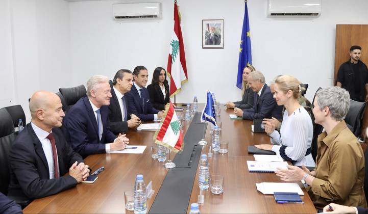 Youssef Raggi - Kaja Kallas meeting in Beirut BEIRUT, LEBANON - OCTOBER 08 : (----EDITORIAL USE ONLY – MANDATORY CREDIT LEBANESE FOREIGN MINISTRY HANDOUT - NO MARKETING NO ADVERTISING CAMPAIGNS - DISTRIBUTED AS A SERVICE TO CLIENTS----) Lebanese Foreign Minister Youssef Raggi meets with EU High Representative for Foreign Affairs and Security Policy Kaja Kallas and her delegation in Beirut, Lebanon on October 08, 2026. Lebanese Foreign Ministry - Handout Anadolu Beirut Lebanon. Editorial use only. Please get in touch for any other usage. Copyright: x2026xAnadoluxLebanesexForeignxMinistryx-xHandoutx