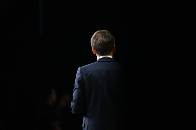President Macron at Bpifrance Inno Generation - Paris France s President Emmanuel Macron delivers a speech on stage during the Bpifrance Inno Generation (BIG) event, one of Europe’s largest gatherings dedicated to entrepreneurs, in Paris, France on October 8, 2026. Photo by Jeanne Accorsini Pool ABACAPRESS.COM Paris France Copyright: xAccorsinixJeanne Pool ABACAx