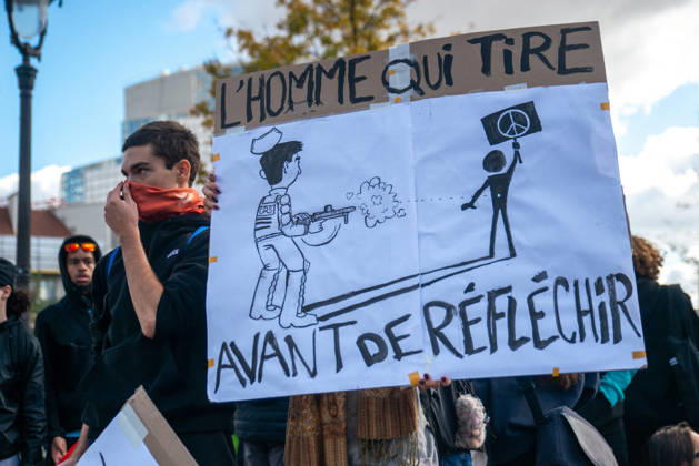 Student Protest - Paris Hundreds of high school students occupy Place de la Bastille in Paris, France on October 8, 2026, following the success of the October 6 protest, calling to continue and amplify the movement. Photo by ABACAPRESS.COM Paris France Copyright: xPrezatxDenis ABACAx