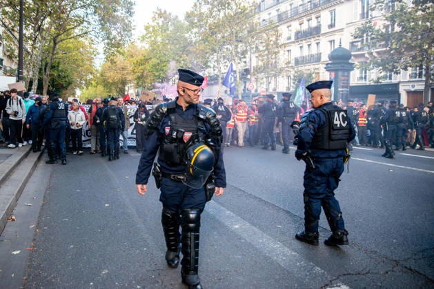 Student Protest - Paris Hundreds of high school students occupy Place de la Bastille in Paris, France on October 8, 2026, following the success of the October 6 protest, calling to continue and amplify the movement. Photo by ABACAPRESS.COM Paris France Copyright: xPrezatxDenis ABACAx