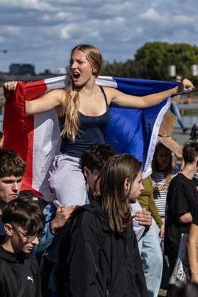 Students Demonstration Over Education Conditions - Bordeaux High school students demonstrate in the streets during a nationwide mobilization calling for more resources and improved conditions in school, in Bordeaux, France, on October 8, 2026. Photo by Margot Le Gonidec ABACAPRESS.COM Bordeaux France Copyright: xLexGonidecxMargot ABACAx