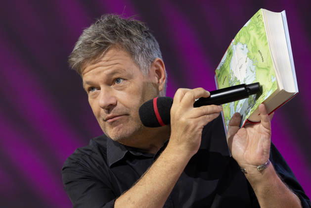 Frankfurt Book Fair 2026: Robert Habeck presents his new book, *Arctic Meltdown*, on the literature stage hosted by ARD, ZDF, and 3sat; Frankfurt am Main, Hesse, Germany; Exhibition Grounds