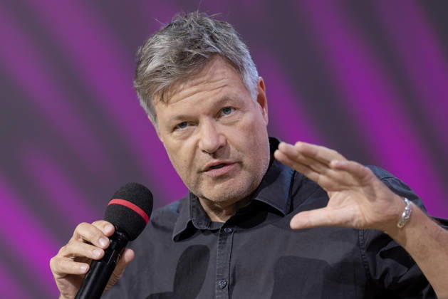 Frankfurt Book Fair 2026: Robert Habeck presents his new book, *Arctic Meltdown*, on the literature stage hosted by ARD, ZDF, and 3sat; Frankfurt am Main, Hesse, Germany; Messegelände