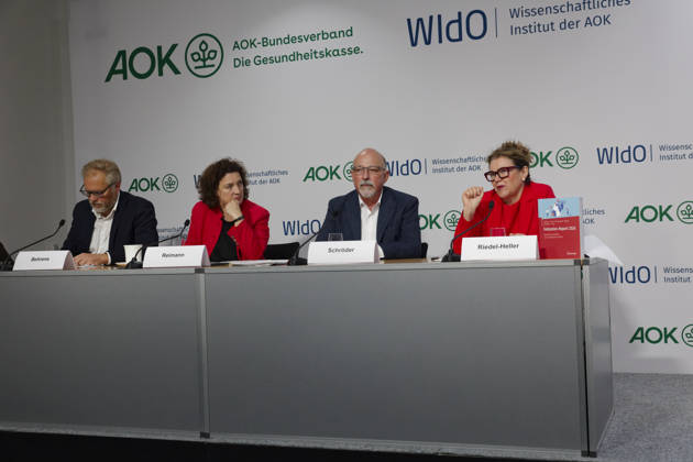 AOK Absenteeism Report 2026 Presented October 8, 2026, Germany, Berlin Press Conference: Absenteeism Report 2026 by the AOK Federal Associa