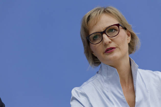 Greens Unveil Plan for Germany October 8, 2026, Germany, Berlin: Federal press conference to present the Green Party’s Bundestag caucus’s flagship resolution, Our Plan for Germany. Pictured: Franziska Brantner, Federal Chair of Alliance 90 The Greens