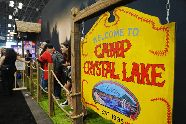 October 8, 2026, New York, New York, USA: Universal Peacock hosts a Camp Crystal Lake experience at the 2026 New York Comic Con at the Javits Center on October 8, 2026 in New York. Crystal Lake premieres on Peacock on October 15. The series is a prequel to the Friday the 13th franchise. New York USA  - ZUMAb148 20261008_zap_b148_029 Copyright: xBryanxSmithx
