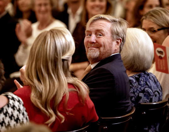 08-10-2026 Palace Queen Maxima with King Willem-Alexander presented the 2026 Appeltjes van Oranje awards at palace Noordeinde in The Hague. Â  Copyright: xPPEx