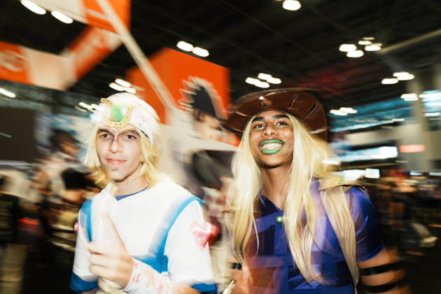 October 8, 2026, New York, New York, USA: Attendees in cosplay at the 2026 New York Comic Con at the Javits Center on October 8, 2026 in New York. New York USA - ZUMAb148 20261008_zap_b148_065 Copyright: xBryanxSmithx