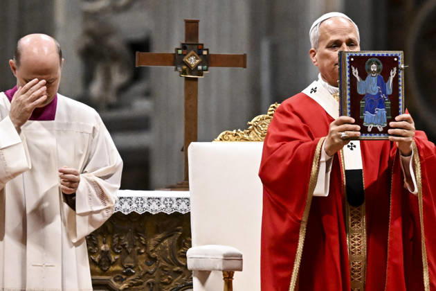 October 8, 2026, Vatican City, Vatican City: Pope Leo leads a mass for the inauguration of the academic year at the Pontificial University in Saint Peter s Square, Vatican City, 8 October 2026. ANSA RICCARDO ANTIMIANI. Vatican City Vatican City - ZUMAa110 20261008_zaf_a110_024 Copyright: xRiccardoxAntimianix