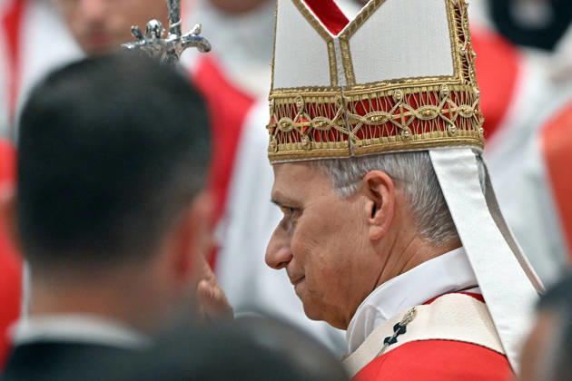 IPA89439193 - Italy, Rome, Vatican, October 8, 2026: Pope Leo XIV celebrates Holy Mass for the start of the academic year at the Pontifical Universities in St. Peter s Basilica in the Vatican. Photo by ALESSIA GIULIANI Catholic Press Photo  Copyright: xx xAlessiaxGiuliani Catholipressphox IPA89439193