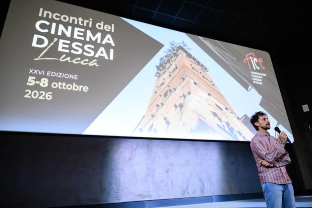 October 8, 2026, Lucca, Lucca, Italy: Director and producer Luca Severi presents his film I racconti del mare to the public at the closing of the Cinema d Essai series of meetings, Lucca, 08 10 2026 Lucca Italy - ZUMAa289 20261008_zia_a289_095 Copyright: xStefanoxDallexLuchex xAgfx