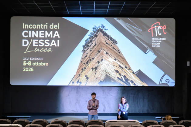 October 8, 2026, Lucca, Lucca, Italy: Director and producer Luca Severi presents his film I racconti del mare to the public at the closing of the Cinema d Essai series of meetings, Lucca, 08 10 2026 Lucca Italy - ZUMAa289 20261008_zia_a289_097 Copyright: xStefanoxDallexLuchex xAgfx