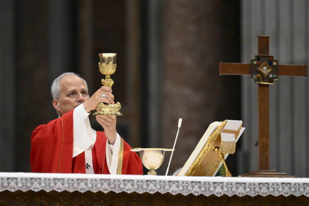 IPA89439393 - Italy, Rome, Vatican, October 8, 2026: Pope Leo XIV presides over Holy Mass for the inauguration of the academic year at the pontifical universities in St. Peter s Basilica in the Vatican. Photo by VATICAN MEDIA Catholic Press Photo Copyright: xVATICANxMEDIA xCatholicxPressxPhotox xx IPA89439393
