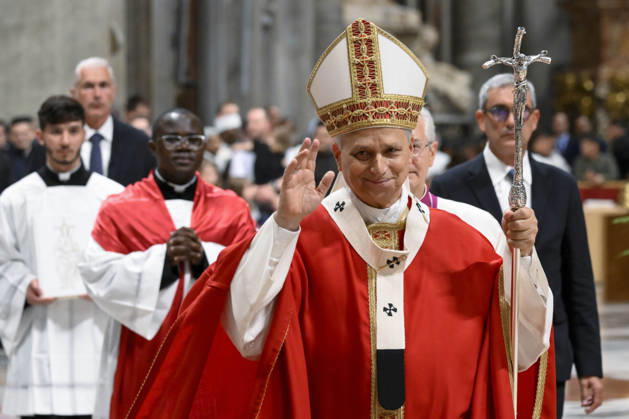 IPA89439396 - Italy, Rome, Vatican, October 8, 2026: Pope Leo XIV presides over Holy Mass for the inauguration of the academic year at the pontifical universities in St. Peter s Basilica in the Vatican. Photo by VATICAN MEDIA Catholic Press Photo Copyright: xVATICANxMEDIA xCatholicxPressxPhotox xx IPA89439396