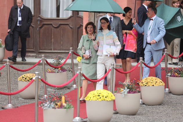 Queen Silvia of Sweden, Countess Bettina Bernadotte, and Count Björn Bernadotte at the Mentor Foundation’s anniversary celebration on Mainau Island, Mainau, October 8, 2026 Copyright: xAgenturxMatthiasxWehnertx xM.xGränzdörferx
