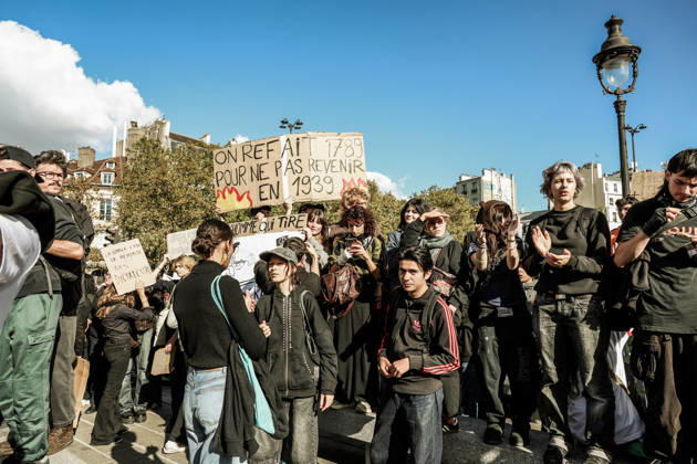 On Thursday, October 8, 2026, the Place de la Bastille in Paris was the focal point of a major high school student demonstration, part of a nationwide movement of anger affecting many schools. This Thursday, October 8, 2026, the Place de la Bastille in Paris was the focal point of a major high school student demonstration, part of a national movement of anger affecting many educational institutions 460318 2026 10 08 Paris France Copyright: xLenain-VieiraxElisax xSTARFACEx STAR_460318_010