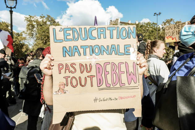 On Thursday, October 8, 2026, the Place de la Bastille in Paris was the focal point of a major high school student demonstration, part of a nationwide movement of anger affecting many schools. This Thursday, October 8, 2026, the Place de la Bastille in Paris was the focal point of a major high school student demonstration, part of a national movement of anger affecting many educational institutions 460318 2026 10 08 Paris France Copyright: xLenain-VieiraxElisax xSTARFACEx STAR_460318_012