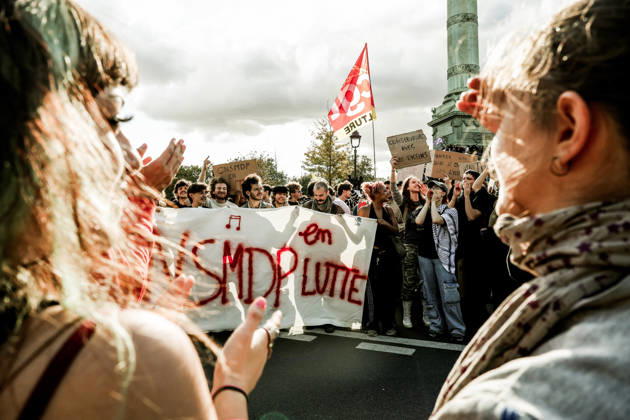 On Thursday, October 8, 2026, the Place de la Bastille in Paris was the focal point of a major high school student demonstration, part of a nationwide movement of anger affecting many schools. This Thursday, October 8, 2026, the Place de la Bastille in Paris was the focal point of a major high school student demonstration, part of a national movement of anger affecting many educational institutions 460318 2026 10 08 Paris France Copyright: xLenain-VieiraxElisax xSTARFACEx STAR_460318_021