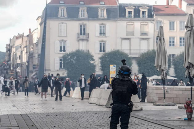 Protest against eduction conditions continues in Nancy NANCY, FRANCE - OCTOBER 8: Police intervene with tear gas during student protest against education conditions in Nancy, France, on October 8, 2026. Students took part in a nationwide high-school mobilization over school conditions and demands for greater education resources. Muhammed Said Tako Anadolu Nancy France. Editorial use only. Please get in touch for any other usage.  Copyright: x2026xAnadoluxMuhammedxSaidxTakox