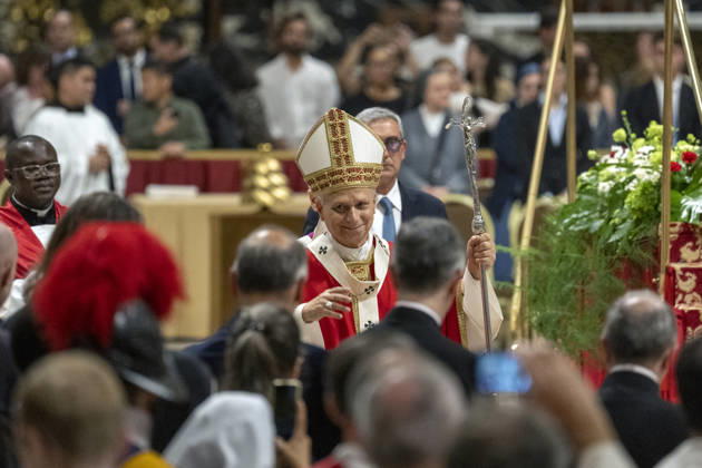 ITALY - POPE - VATICAN-2026 10 8 Italy, Rome, Vatican, 2026 10 8 Pope Leo XIV officiates the holy mass for the inauguration of the academic year of the pontifical universities at the St. Peter s Basilica in the Vatican. EDITORIAL USE ONLY - NO BOOKS Copyright: xVATICANxMEDIA xCatholicxPressxPhotox