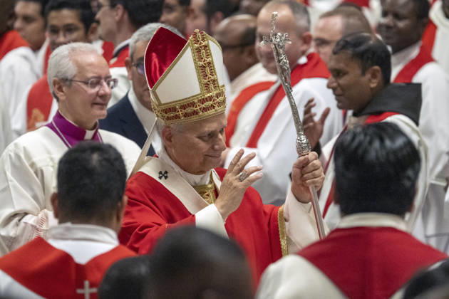 ITALY - POPE - VATICAN-2026 10 8 Italy, Rome, Vatican, 2026 10 8 Pope Leo XIV officiates the holy mass for the inauguration of the academic year of the pontifical universities at the St. Peter s Basilica in the Vatican. EDITORIAL USE ONLY - NO BOOKS Copyright: xVATICANxMEDIA xCatholicxPressxPhotox