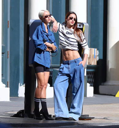 Amelia Halmin and Iris Law during DKNY Photoshoot in New York Top models Amelia Halmin and Iris Law are doing a photoshoot for DKNY in New York, NY on October 8, 2026. Photo by Dylan Travis ABACAPRESS.COM New York NY Copyright: xDylanxTravis ABACAx