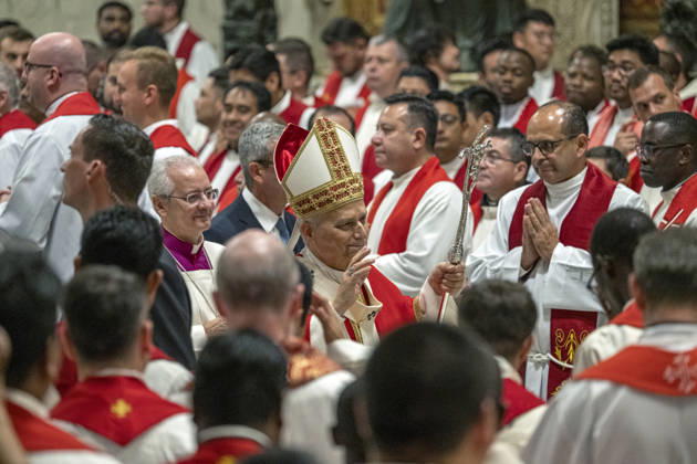 IPA89441172 - Italy, Rome, Vatican, October 8, 2026: Pope Leo XIV presides over Holy Mass for the inauguration of the academic year at the pontifical universities in St. Peter s Basilica in the Vatican. Photo by VATICAN MEDIA Catholic Press Photo Copyright: xVATICANxMEDIA xCatholicxPressxPhotox xx IPA89441172
